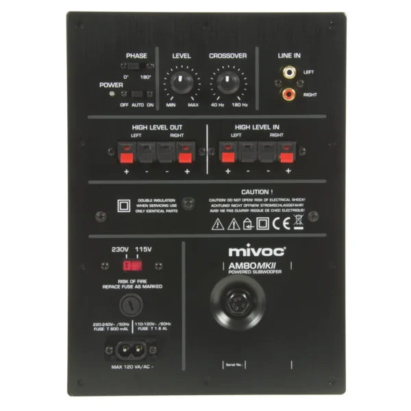 mivoc AM 80 MK II Subwoofer Aktivmodul 80 Watt