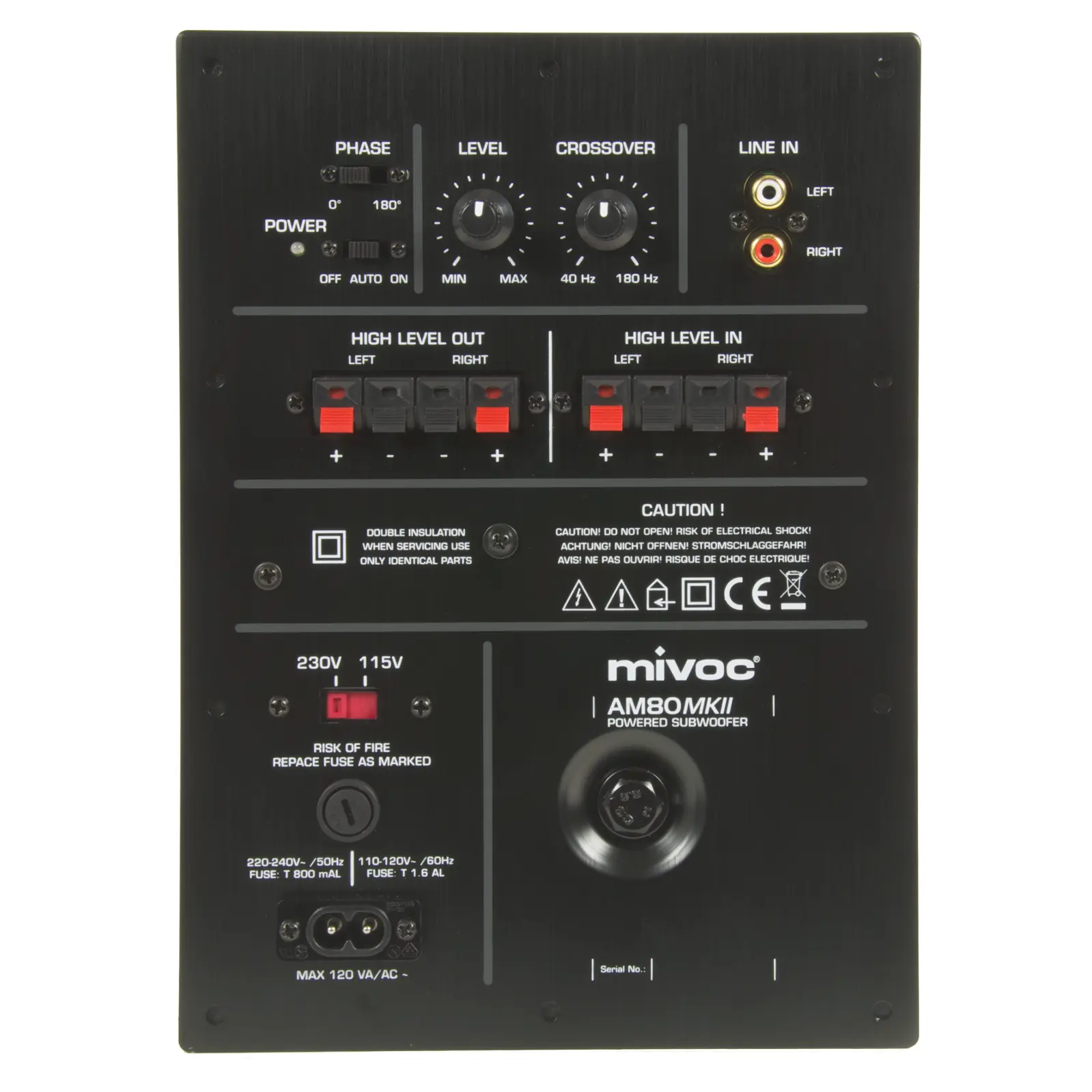 mivoc AM 80 MK II Subwoofer Aktivmodul 80 Watt